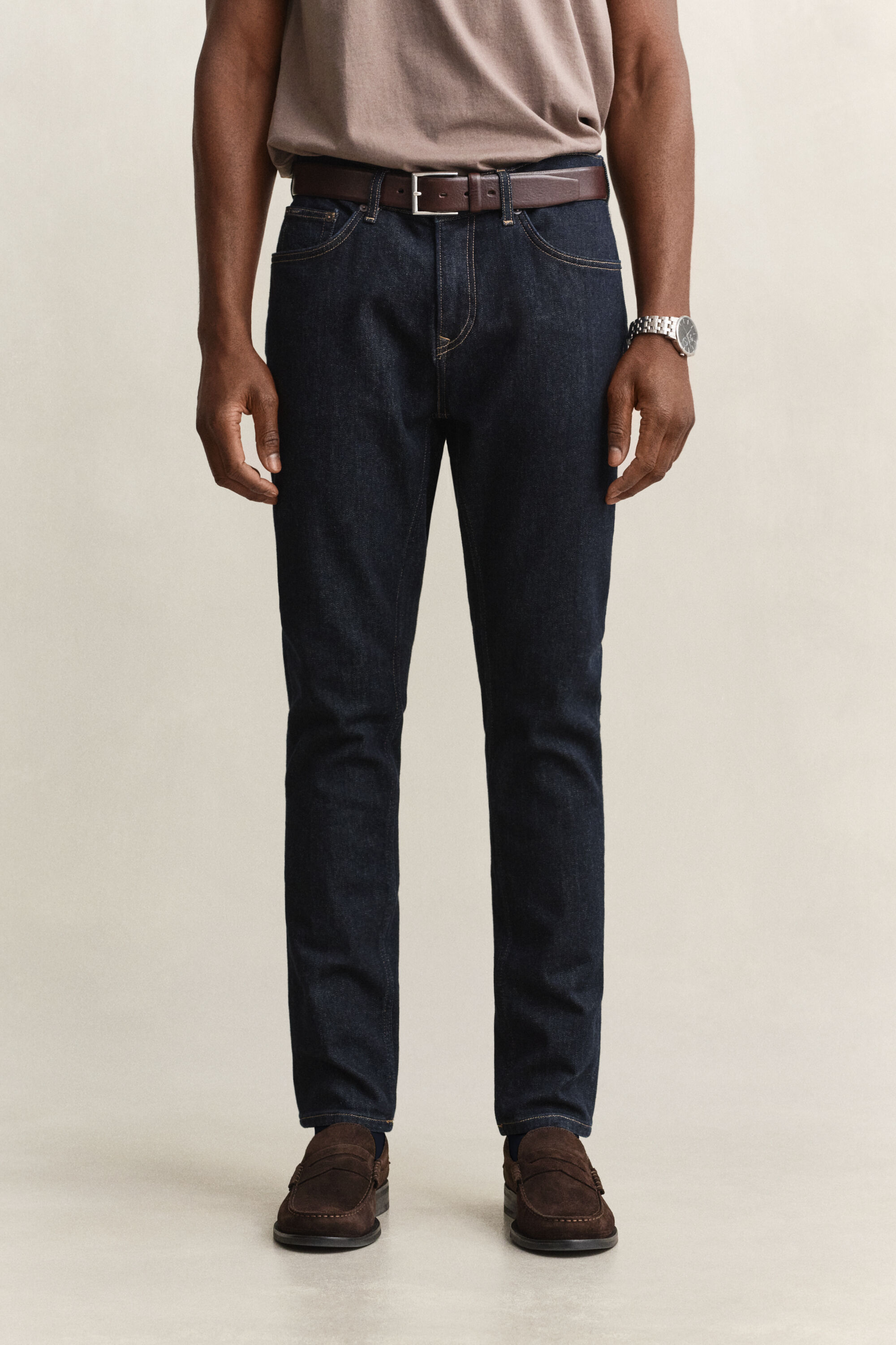 Slim fit jeans i let vask
