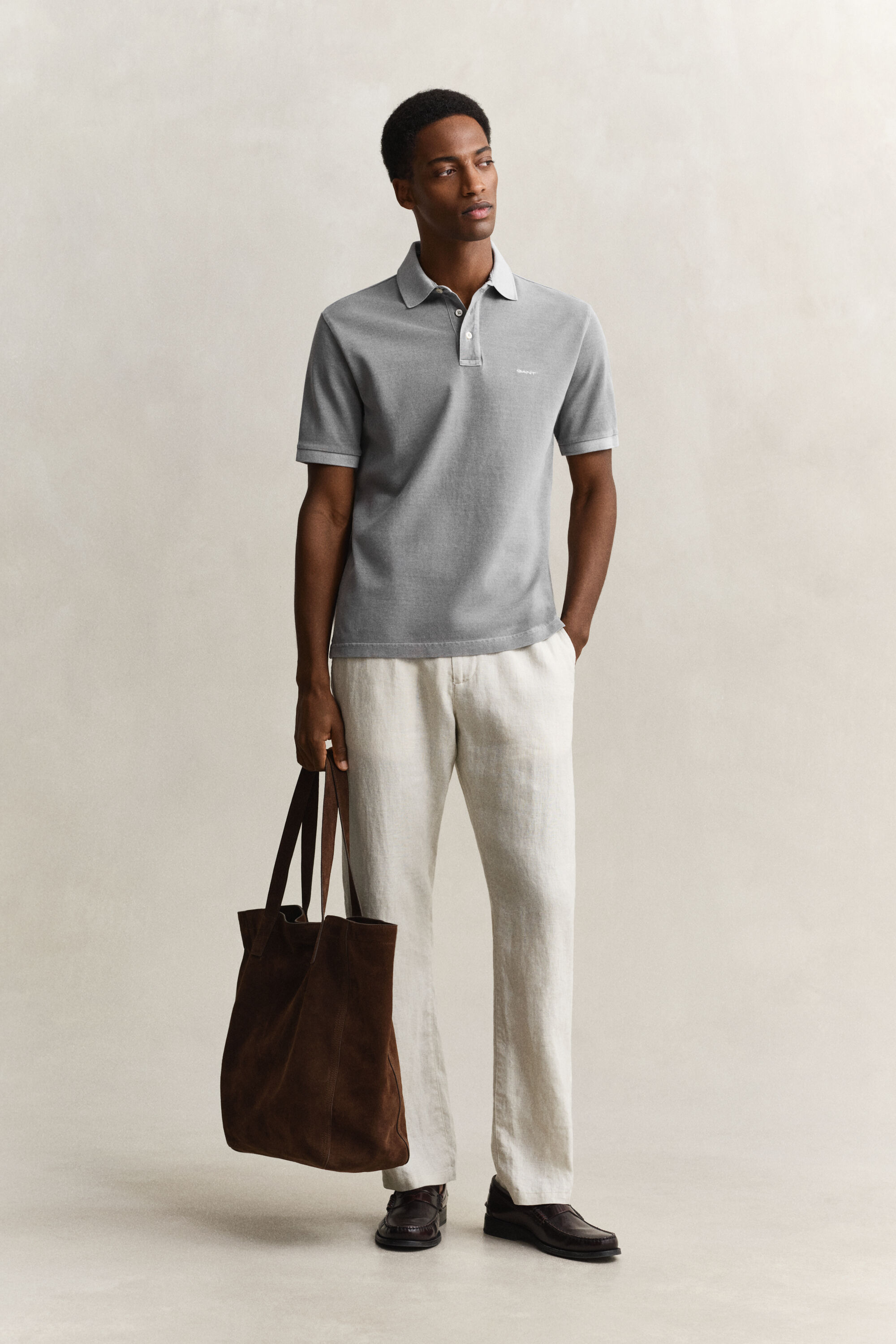 Sunfaded poloskjorte