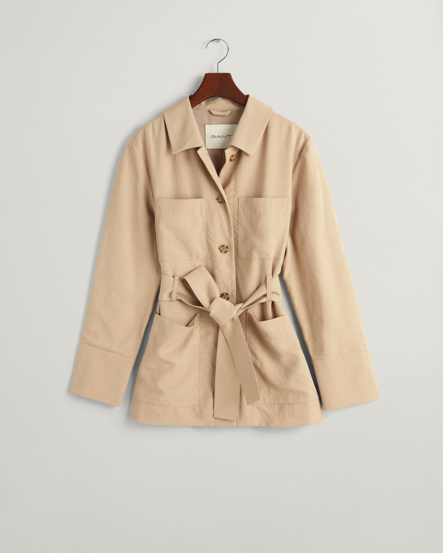 Regular fit blazerjakke med bælte