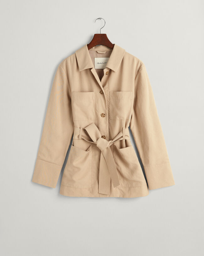 Regular fit blazerjakke med bælte