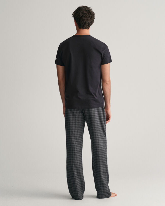 Pyjamasbukser og T-shirt af flannel i gave&aelig;ske