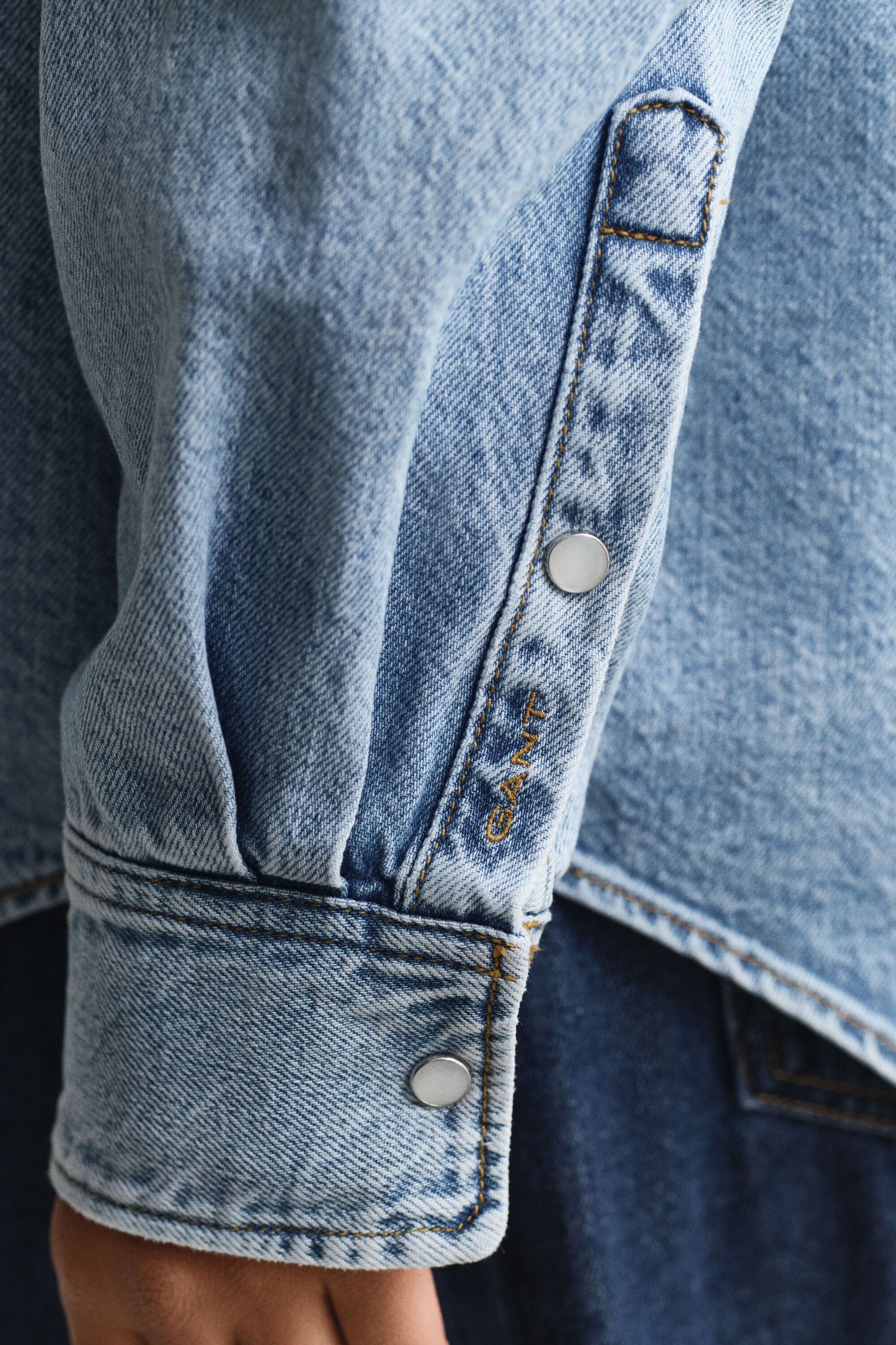 Relaxed fit denim-skjorte