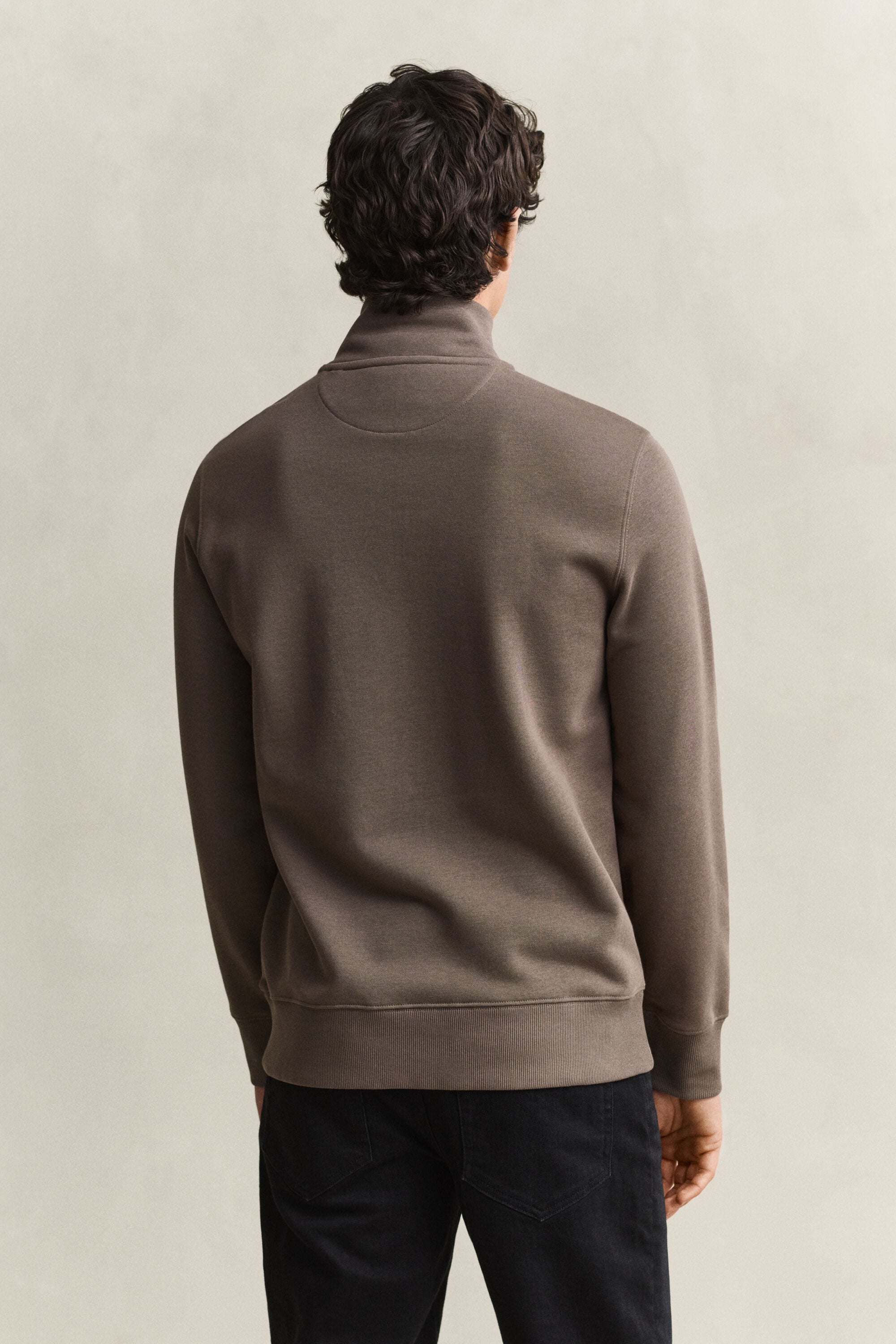 Shield sweatshirt med halv lynlås