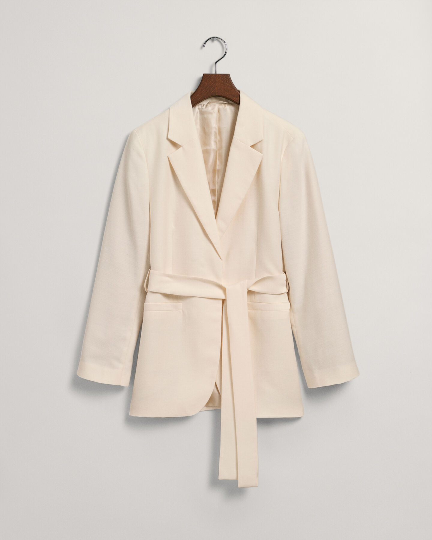 Regular fit Fluid blazer med b&aelig;lte