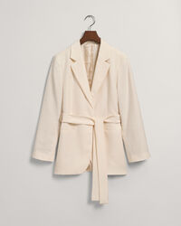 Regular fit Fluid blazer med b&aelig;lte