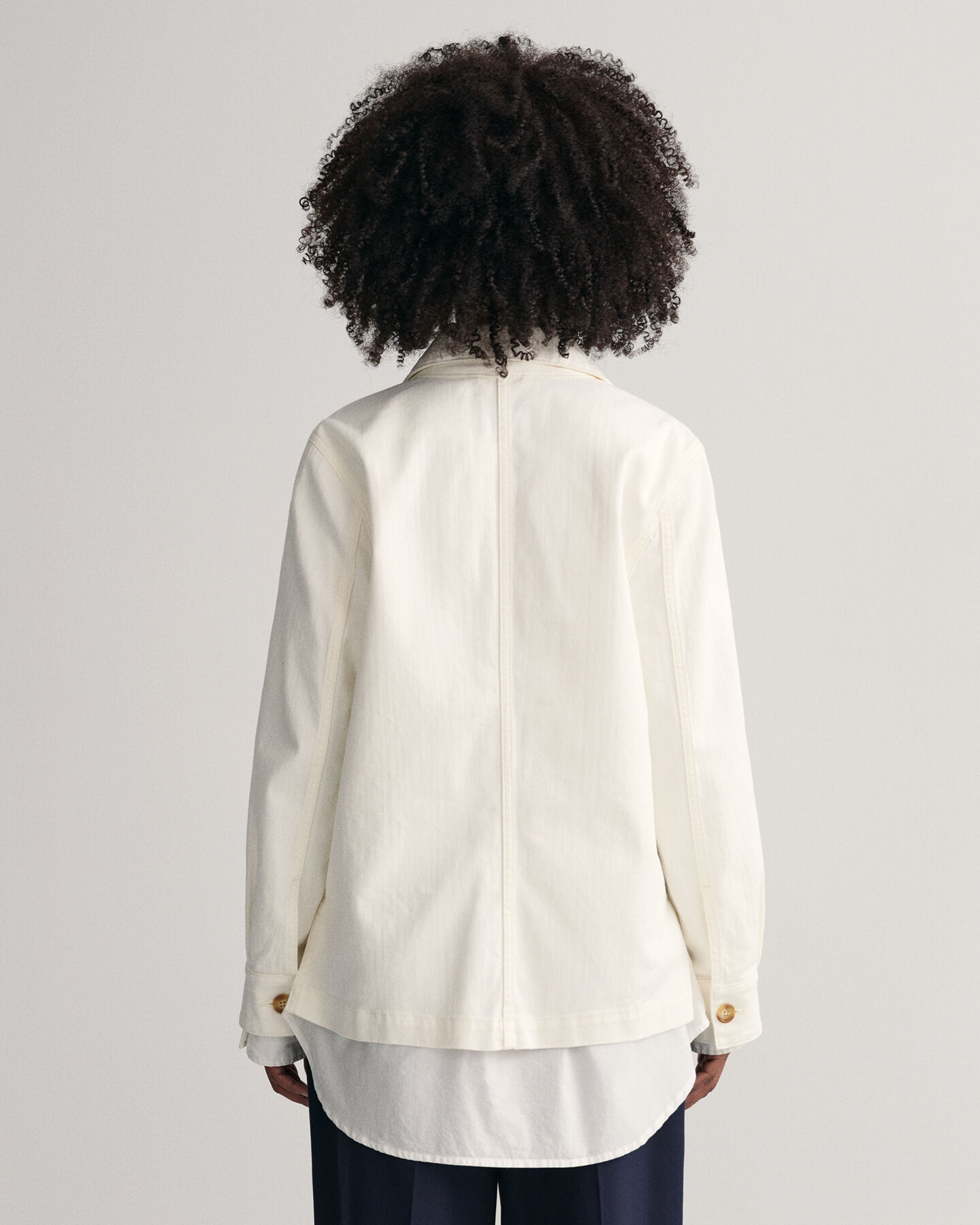 Skjortejakke af twill