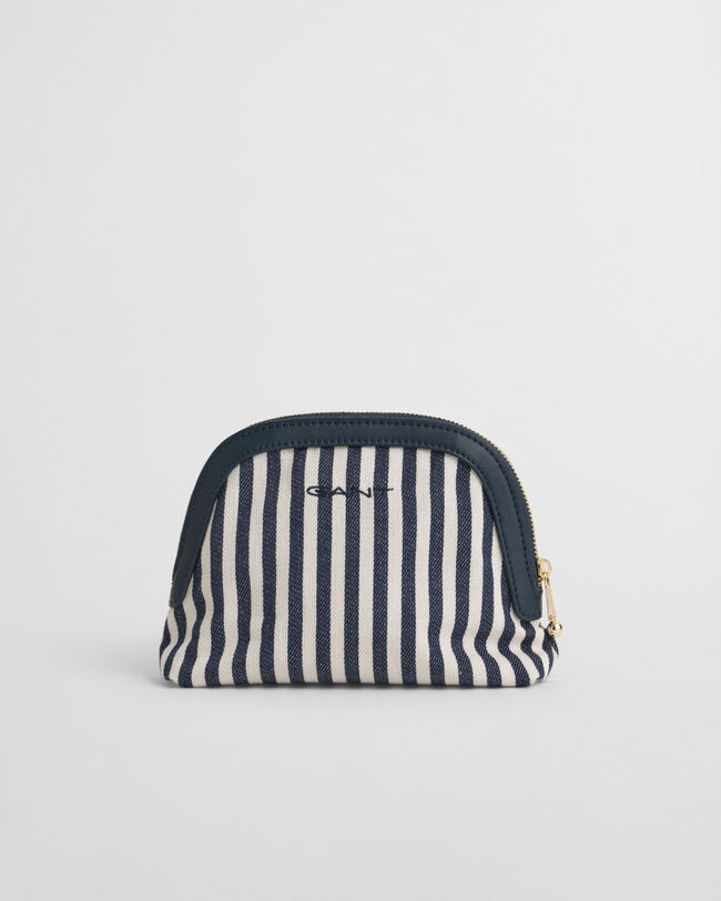 Hickory-stribet makeup-taske