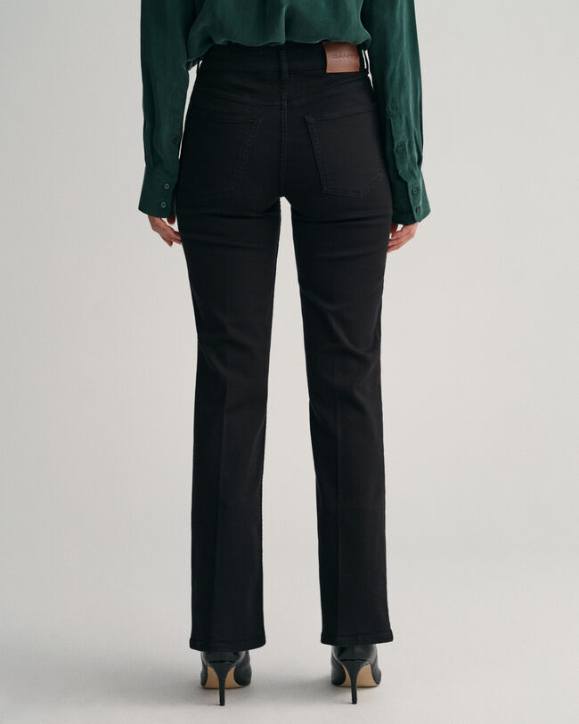 Farvede jeans med svaj