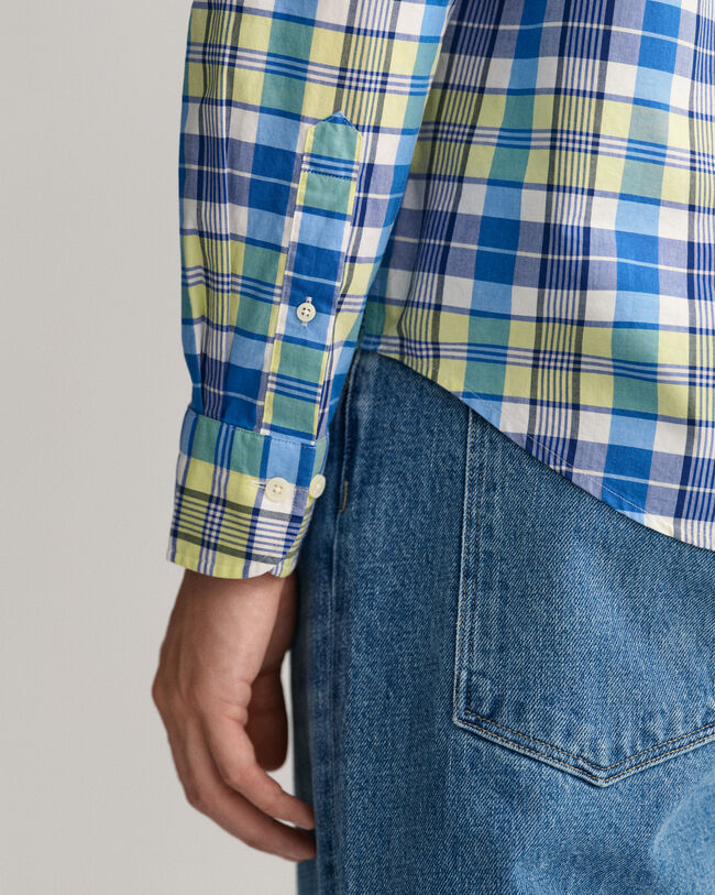 Regular fit farverig skjorte med tern