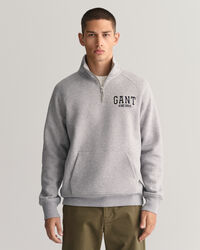 GANT Arch Graphic sweatshirt med halv lynl&aring;s