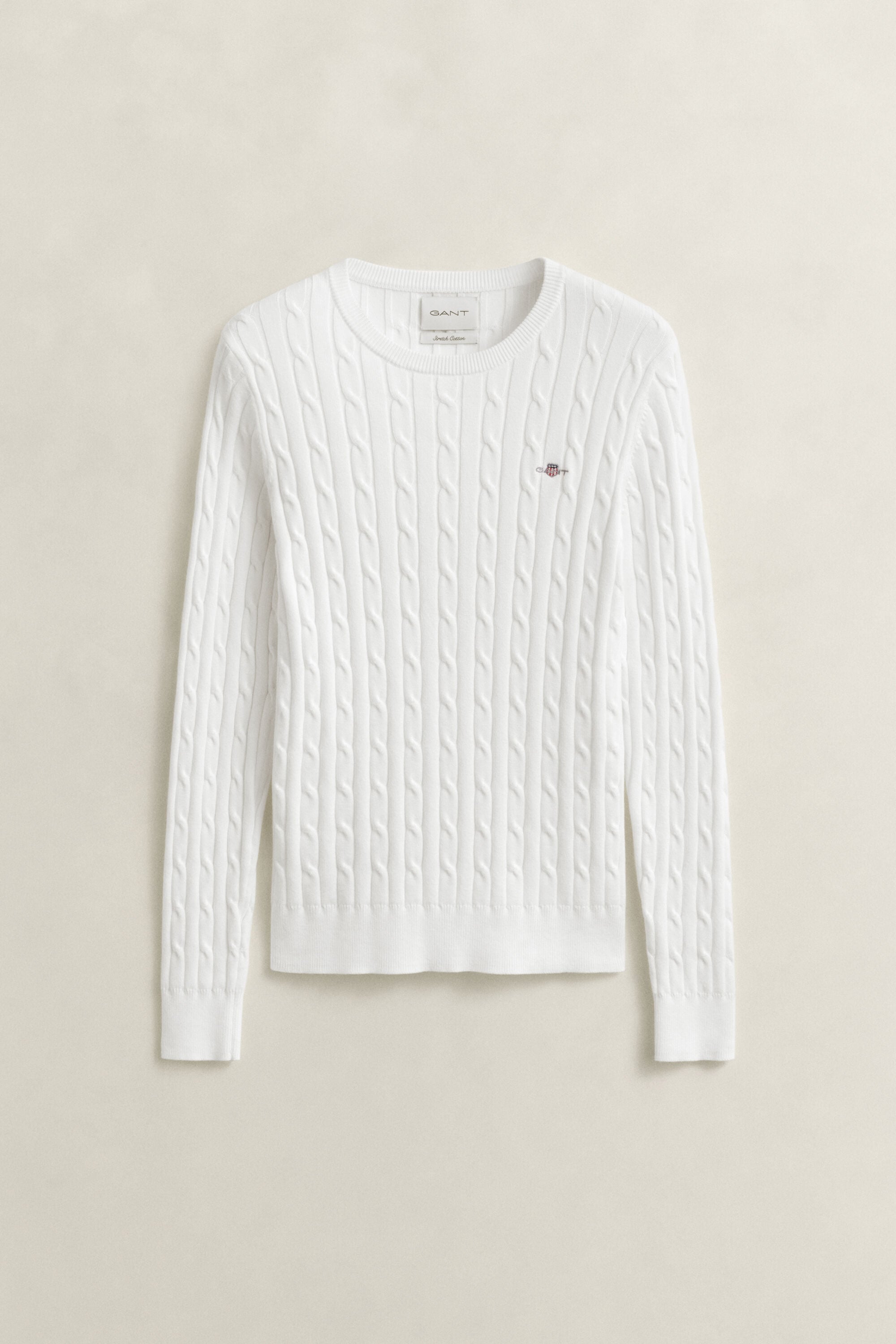 Classic sweater med kabelstrik