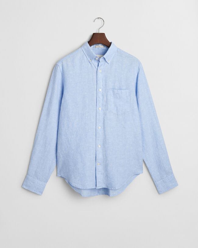 Regular fit skjorte af hør