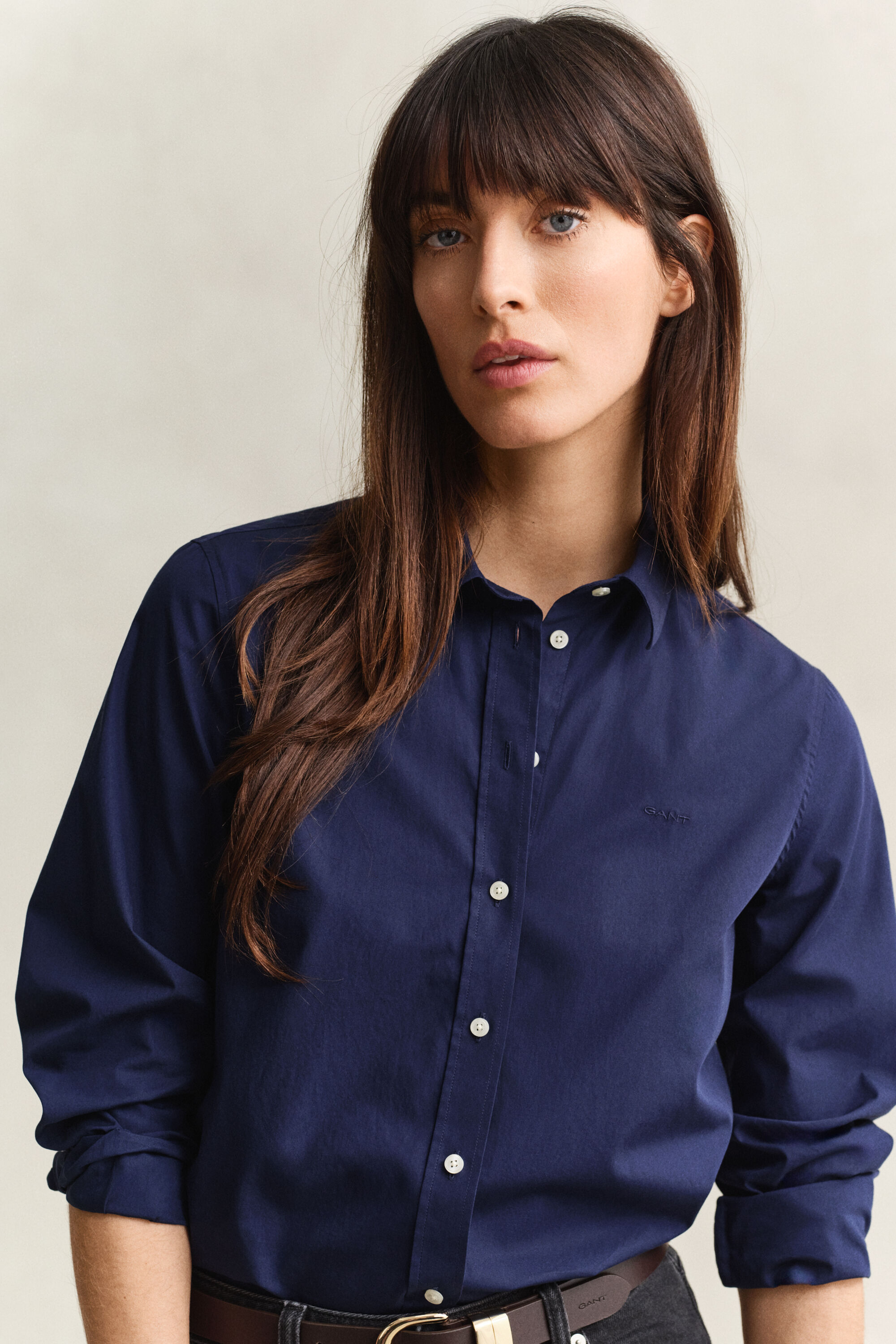 Regular fit klassisk poplin-skjorte