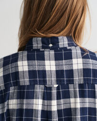 Oversized ternet flannelskjorte