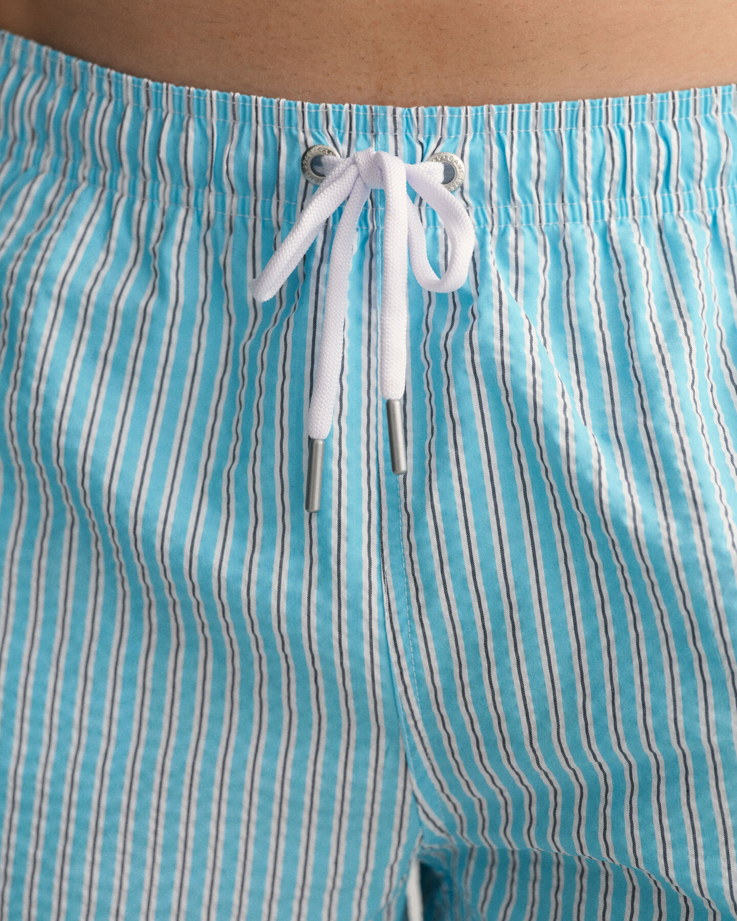 Classic fit seersucker badeshorts