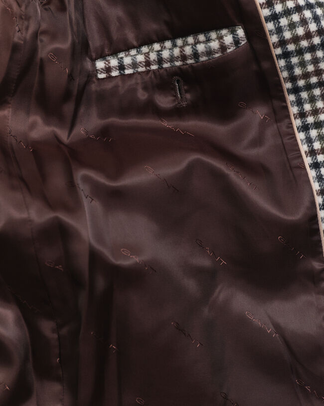 Ternet Car Coat af uldblanding