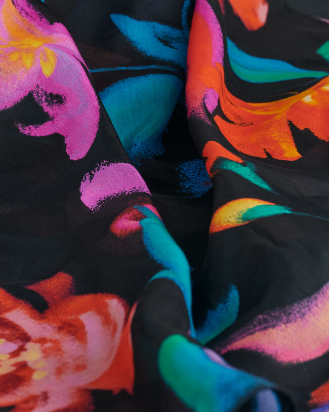 Sarong af bomuld og silke