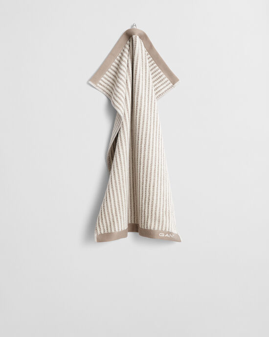 Stribet håndklæde 50x70