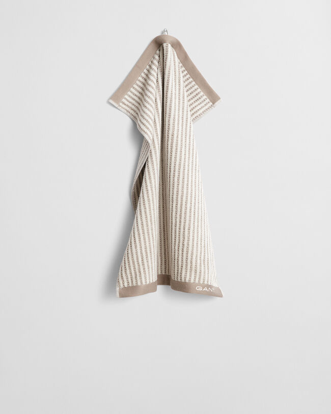 Stribet håndklæde 50x70