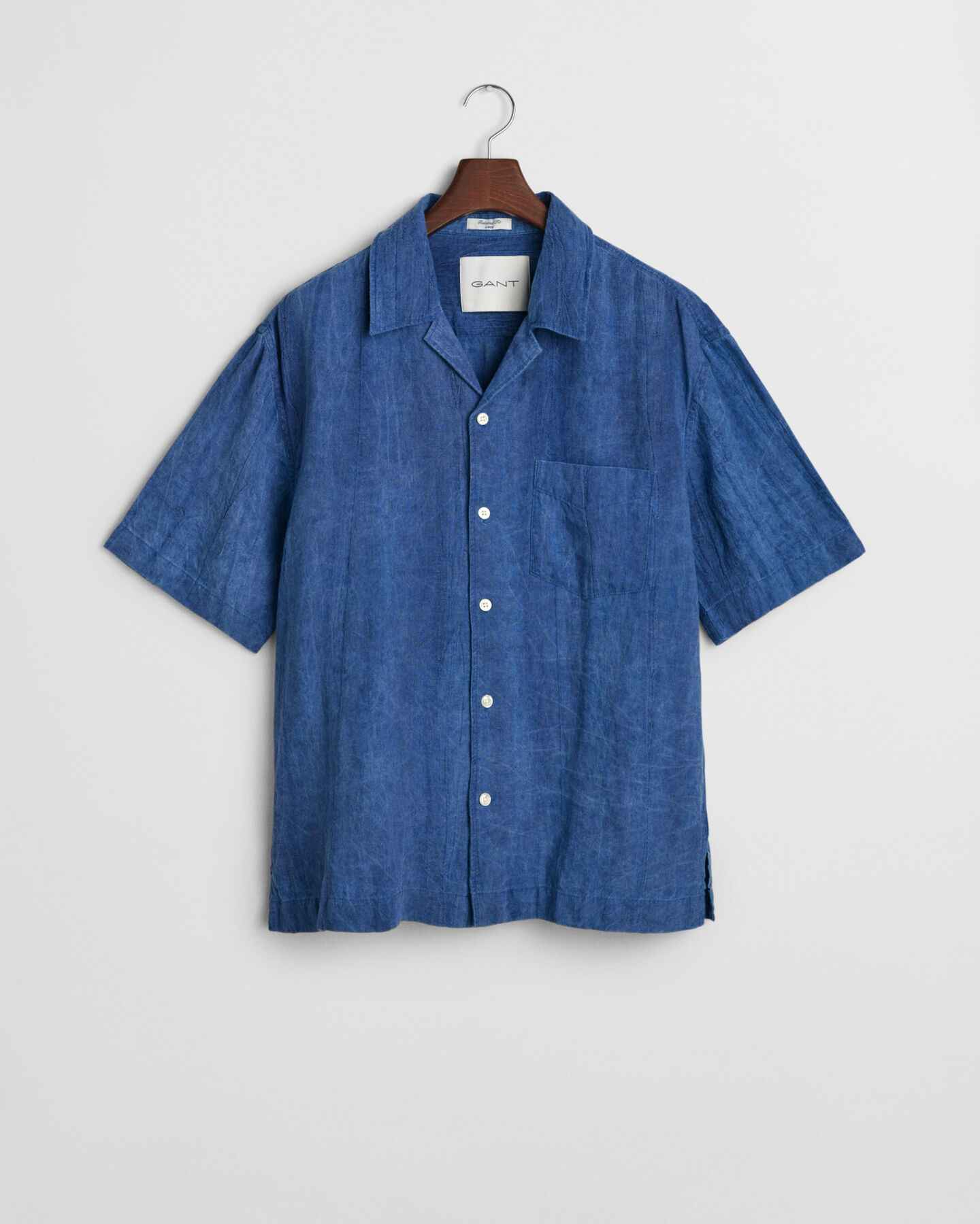 Relaxed fit kortærmet Resort skjorte af hør