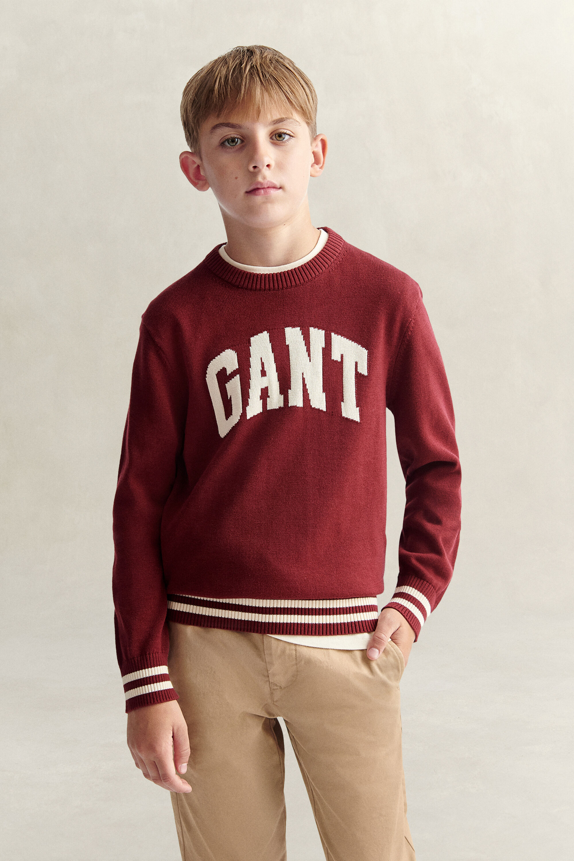 Teen Boys intarsia sweater
