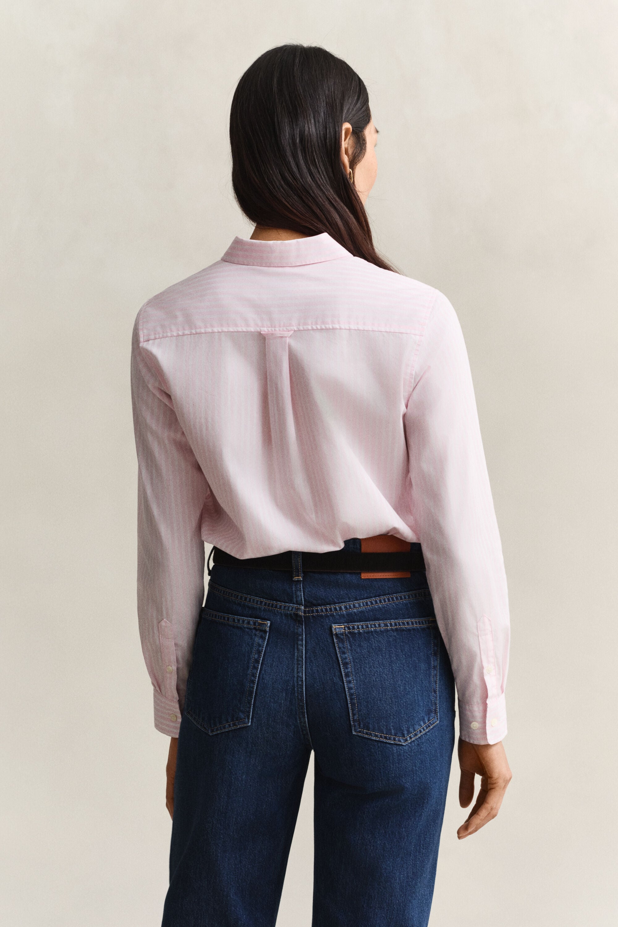 Classic Regular poplin skjorte med striber
