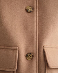 Kort jakke af uldblanding