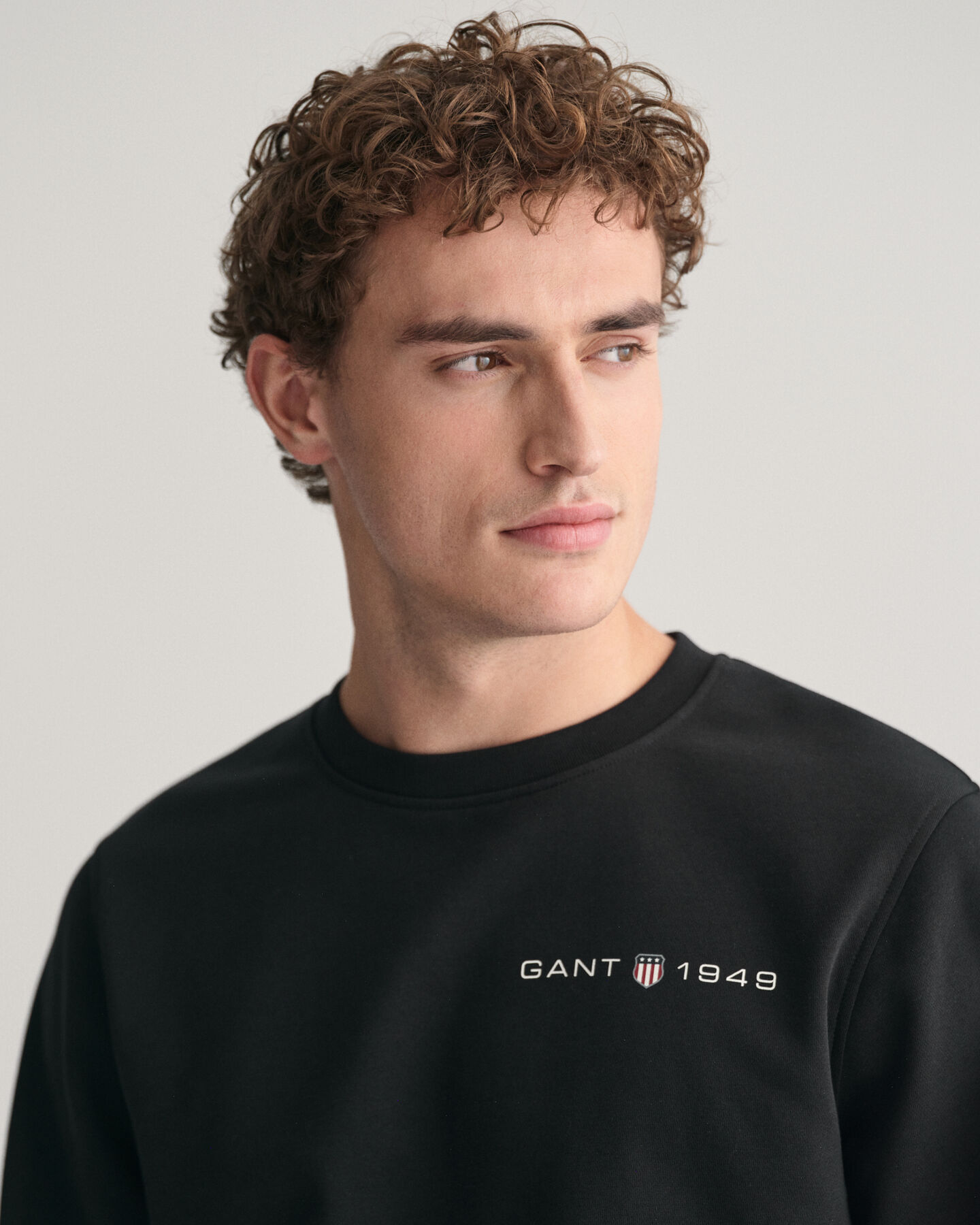 Graphic sweatshirt med tryk og crewneck