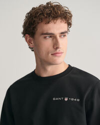 Graphic sweatshirt med tryk og crewneck