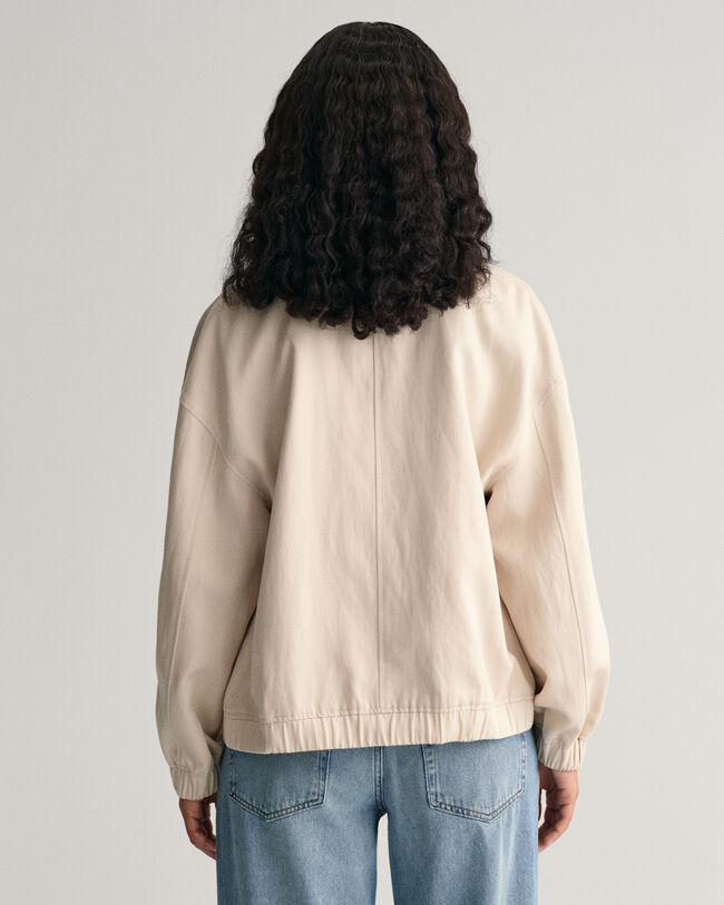 Bomberjakke i hørblanding