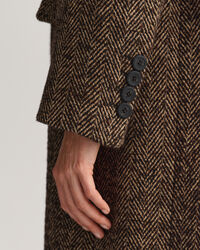 Sildebensmønstret overfrakke