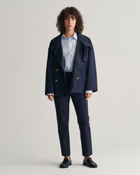 Trenchjakke i mellemlængde