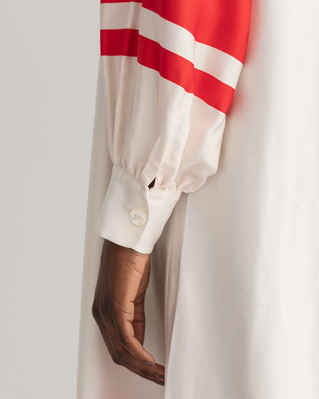 Stribet Detail kjole