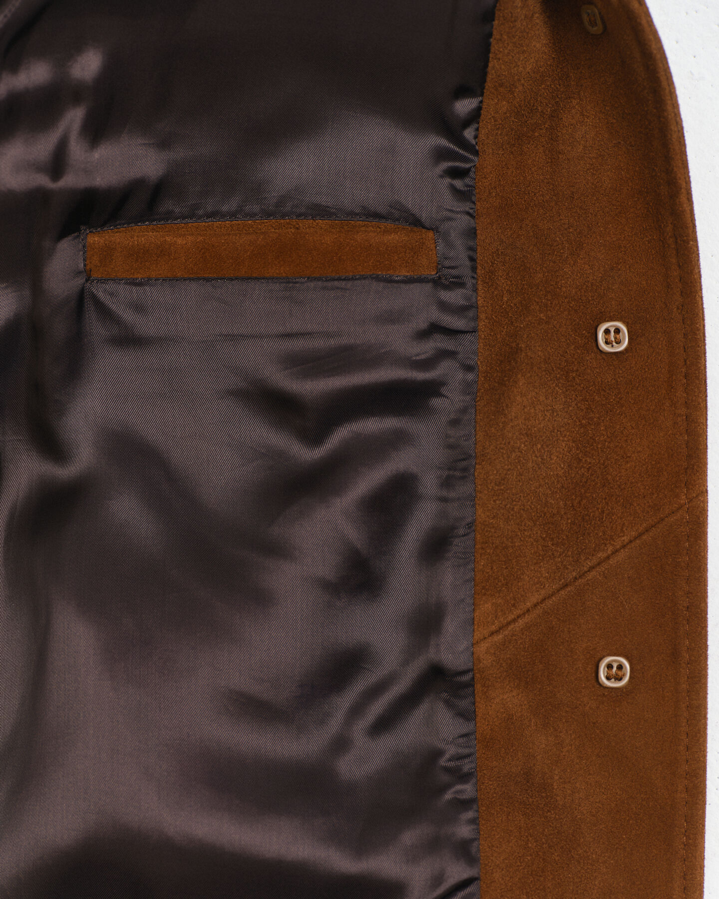 Relaxed fit blazer af ruskind