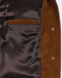 Relaxed fit blazer af ruskind