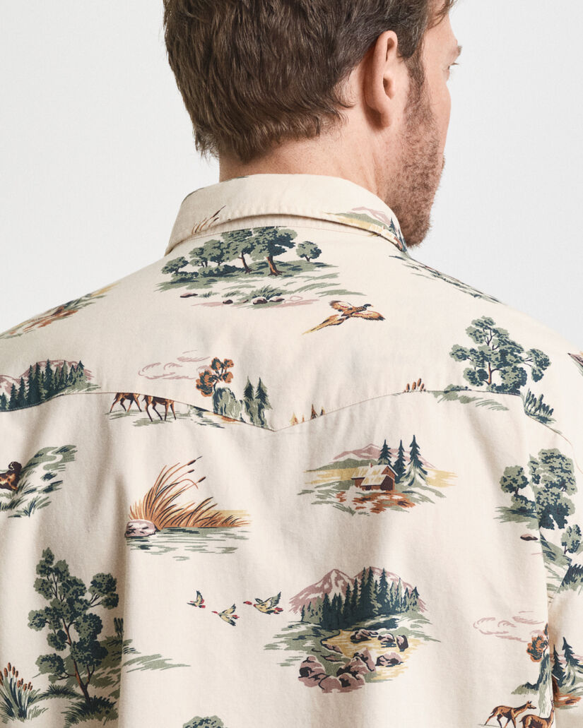 Relaxed fit skjorte med Rodeo-tryk