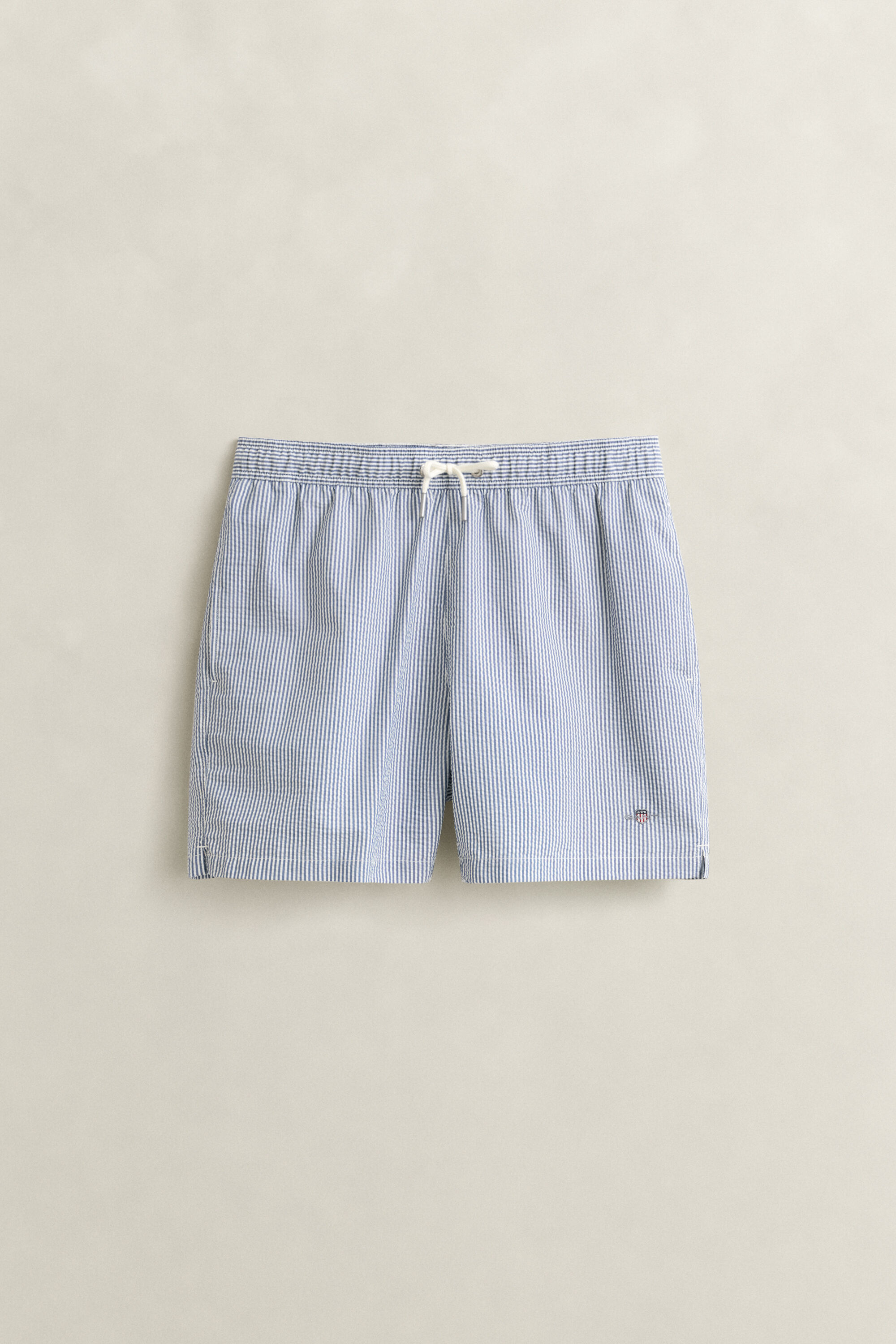 Stribede seersucker badeshorts