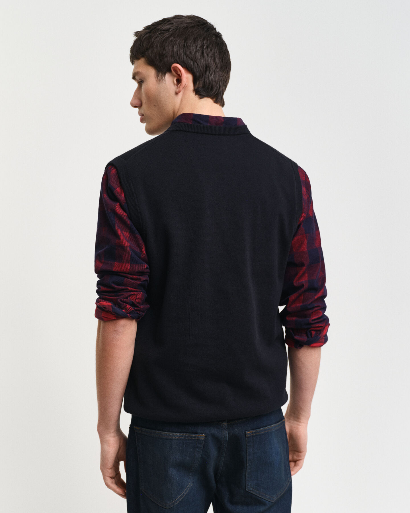 Klassisk vest af bomuld