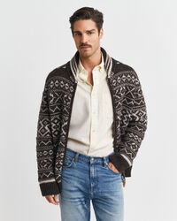 Cardigan i jacquard