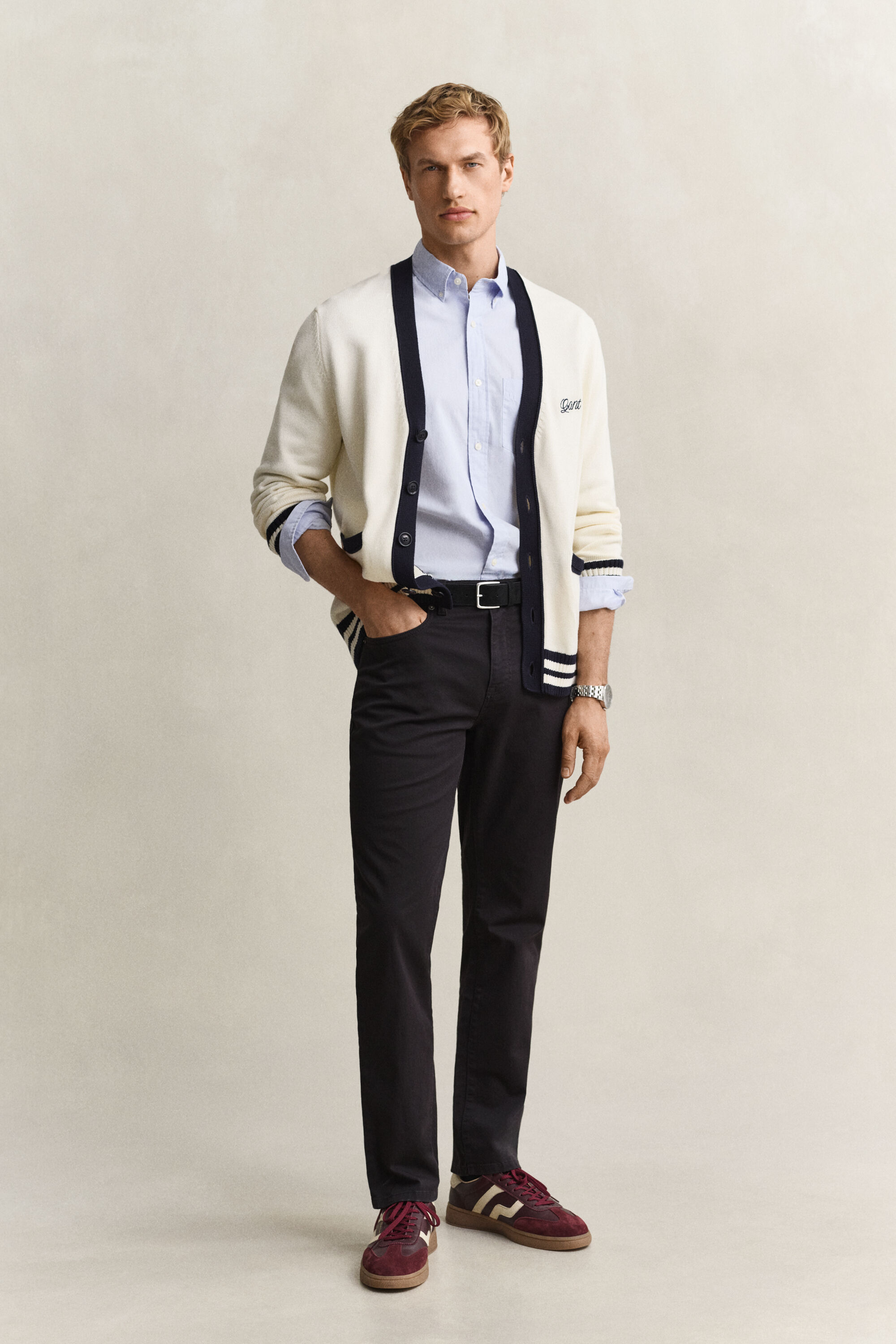 Regular fit klassisk poplin-skjorte