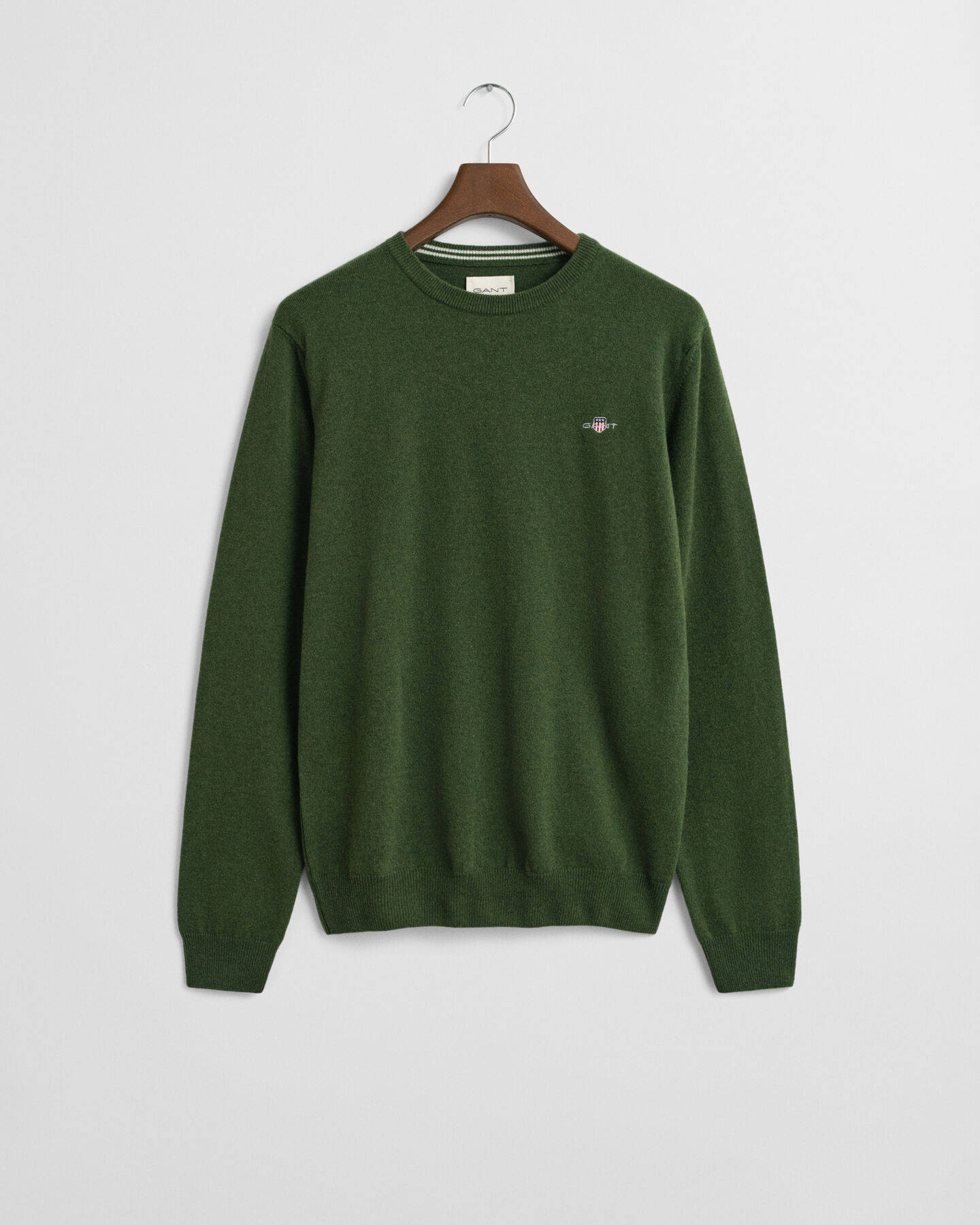 Crewneck sweater i ekstra fin lammeuld