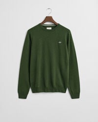 Crewneck sweater i ekstra fin lammeuld