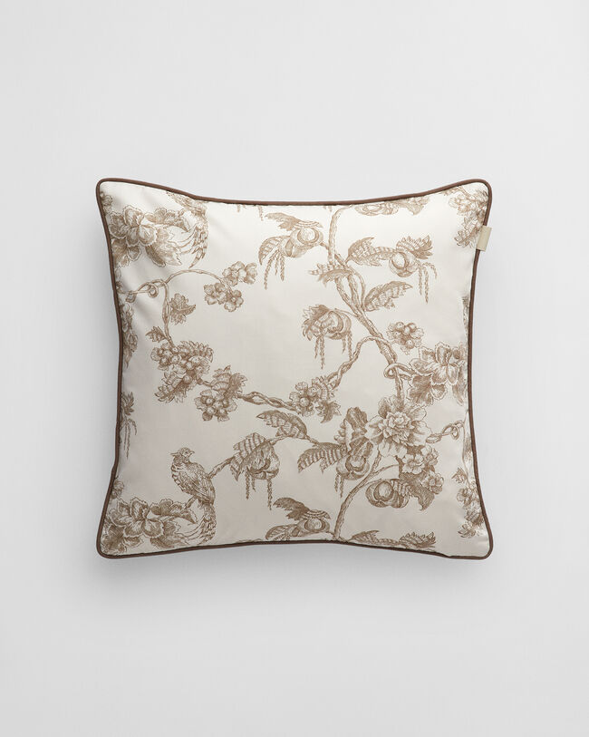 Satin pudebetræk med trætryk