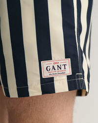 Classic fit blokstribede badeshorts