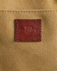 Rejsetaske i vasket lærred