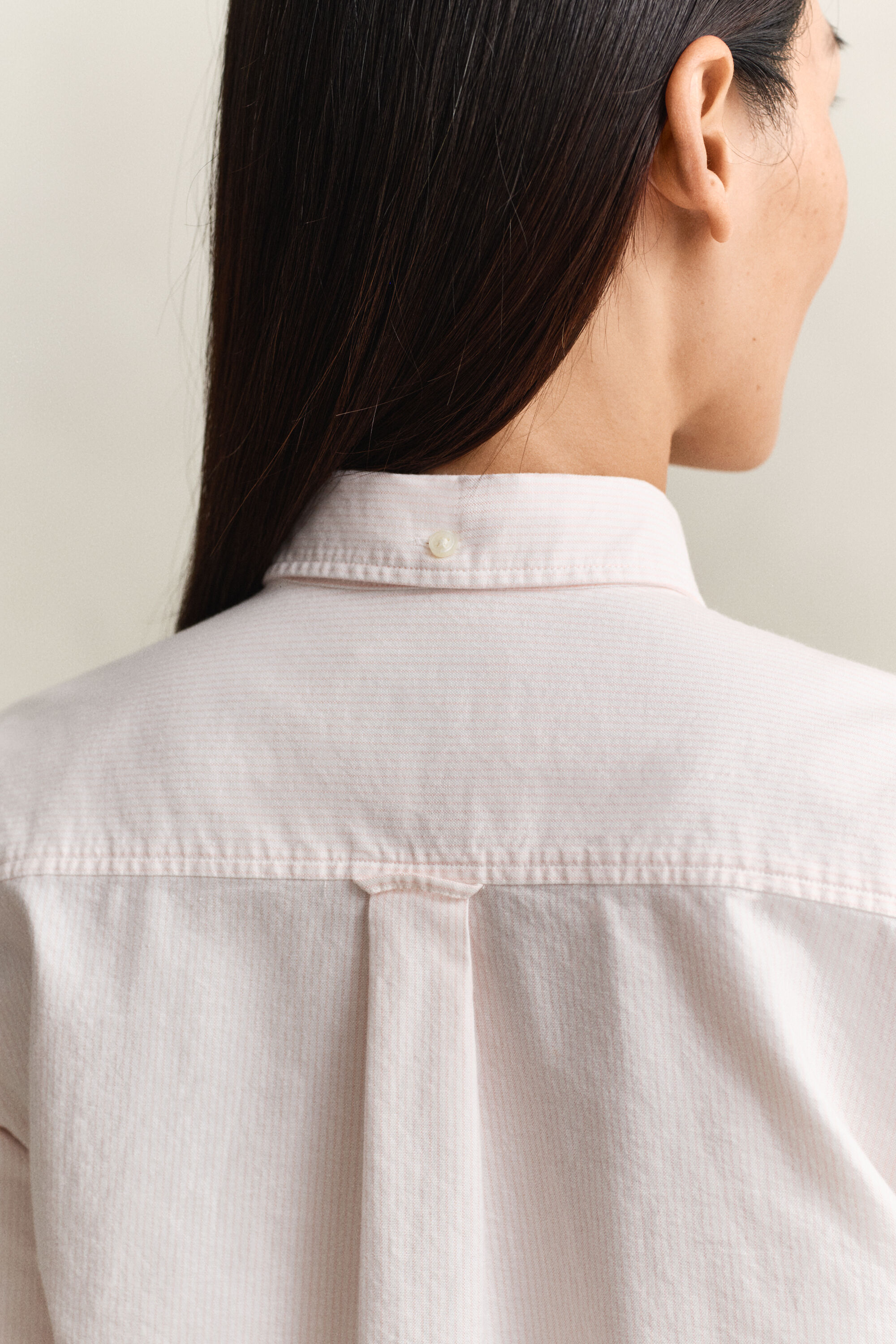 Regular fit klassisk stribet Oxford-skjorte