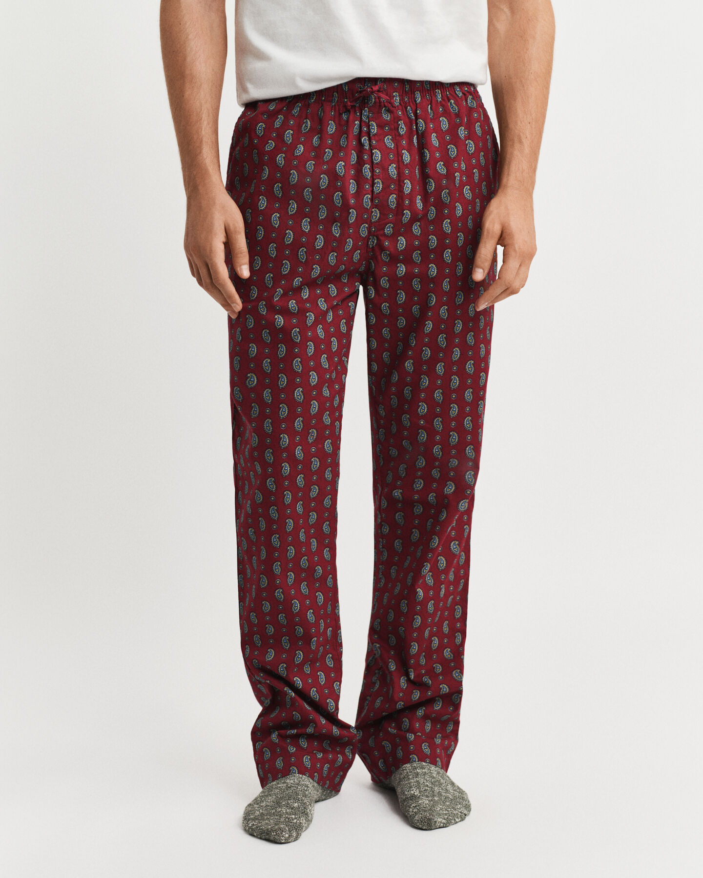 Pyjamasbukser af flannel med paisley-tryk