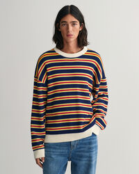 Flerstribet crewneck sweater