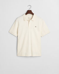 Stribet poloskjorte med tekstur