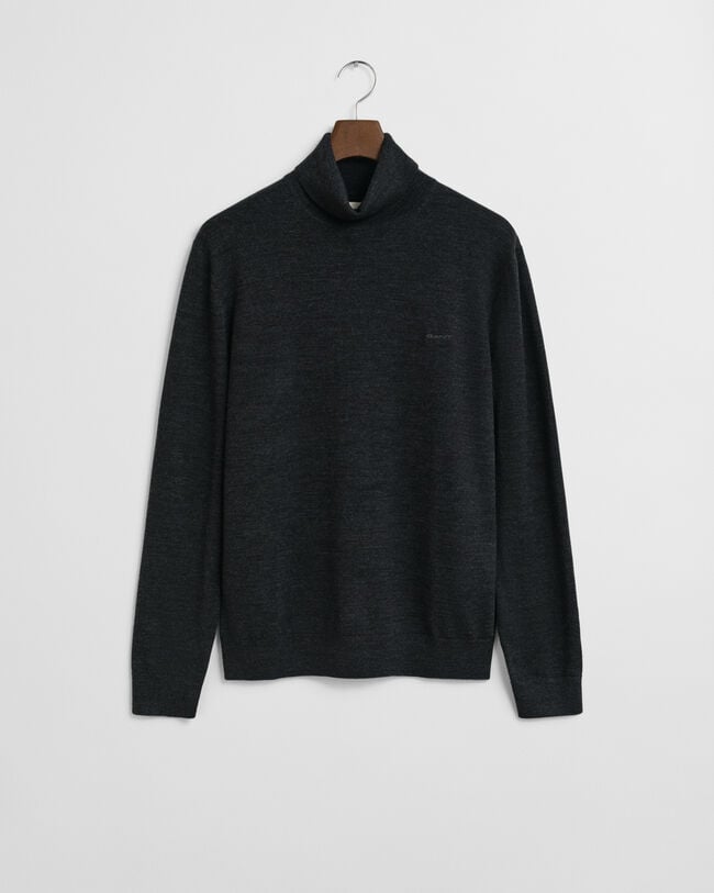 Rullekrave sweater af ekstra fin merinould